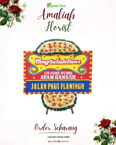 Bunga Papan Congratulation di Pier Pasuruan